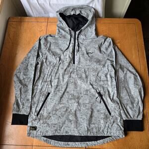 Imperial Motion Helix Men's Reflective Hooded 1/4 Zip Windbreaker Jacket Size XL